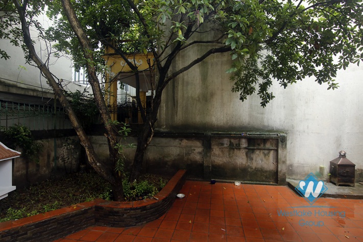 A big house with yard for rent in Ba dinh, Ha noi